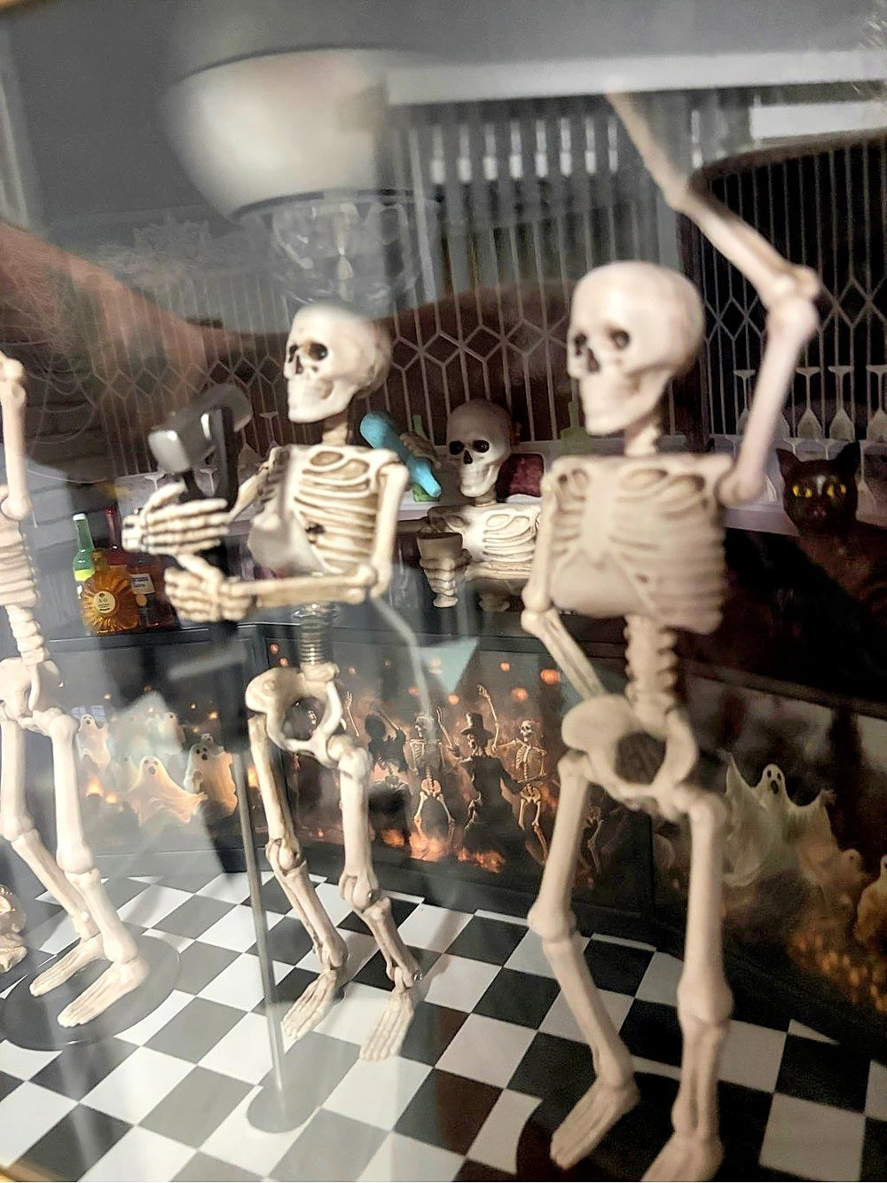 Fenguto Animated Musical Skeleton Disco Club TV Halloween Tiktok Viral Very Rare - Picture 5 of 7